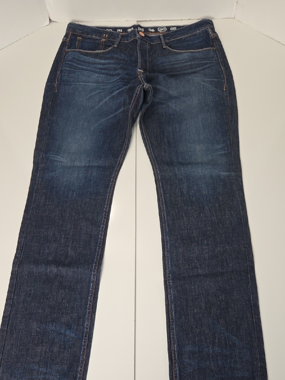 Earnest Sewn Kyrre.368 Juno Dark Wash Straight Leg Button Fly Jeans 36x33